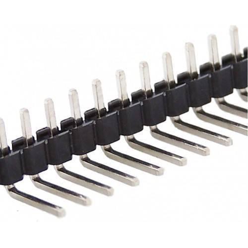 40 Pin 90 Degree Right Angle Male Header Break Away Bent Header