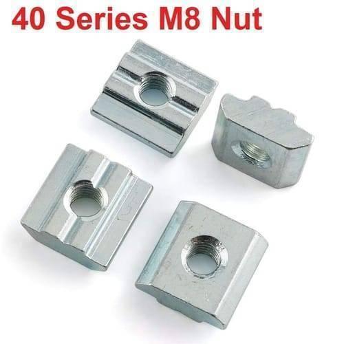 40xM8 Slot Nut Sliding Nut For 4040 Aluminum Extrusion Hammer Head Drop In Connector