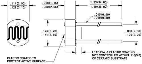3mm Ldr Sensor Light Dependent Resistor Sensor
