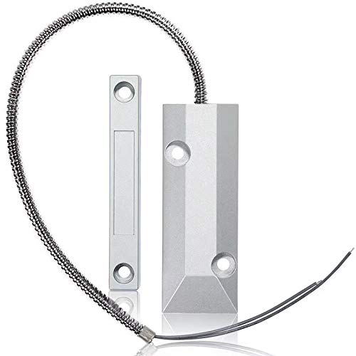 YZIF Wired Metal Door Magnetic Contact Sensor Detector - Garage Warehouse Security Magnetic Switch Alarm