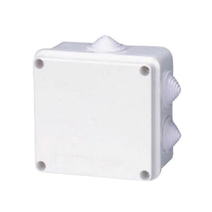 100x100x70mm Ip65 Waterproof Outdoor Electrical Cctv Enclosure Square Junction Box White Abs