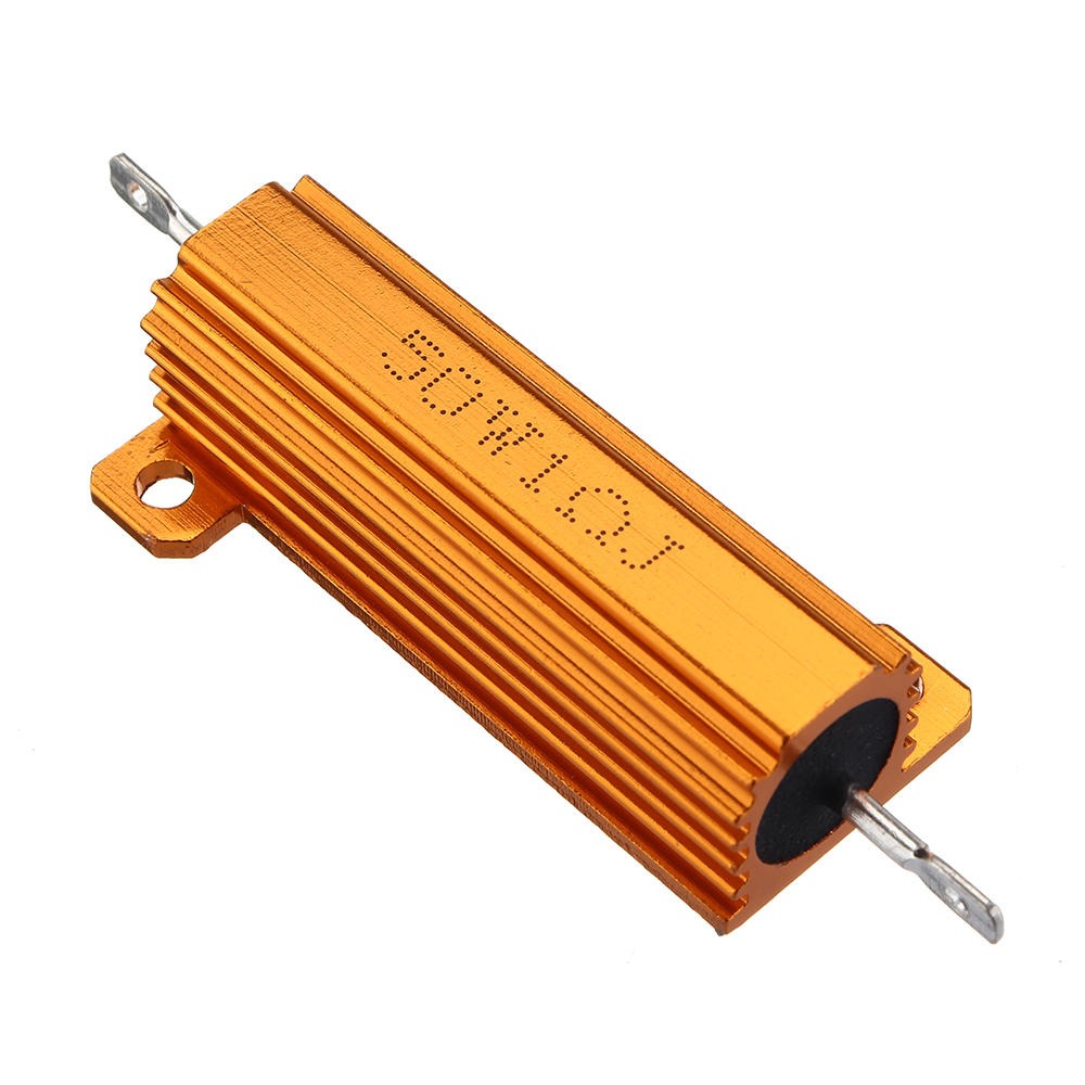1R 50w Watt Load Resistor Aluminum Wire Wound Golden