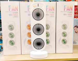 Rechargeable Triple Circulation Wind Fan price