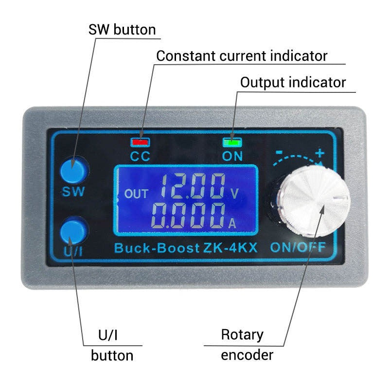 4kx 35w Programmable Cnc Buck-boost Power Supply Dc Adjustable Cc Cv Charging Module