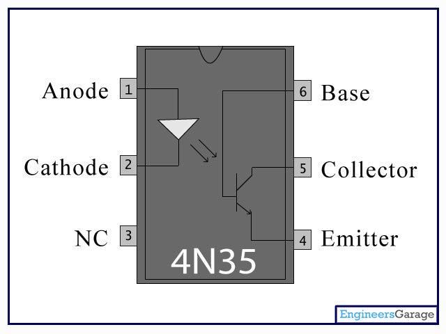 El4n35 4n35 Optocoupler 6 Pin Dip