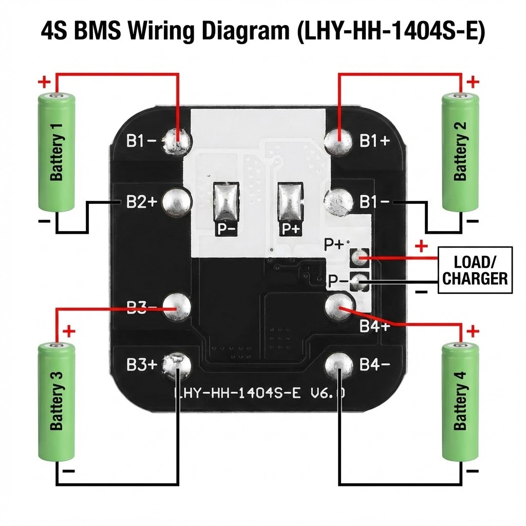 4s 10a Bms Battery Management System - Lithium Ion Protection Board ( Used )