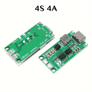 4S Type C 16.8V Step-Up Boost LiPo Polymer Li-Ion Charger 14.8Vdc 18650 Lithium Battery