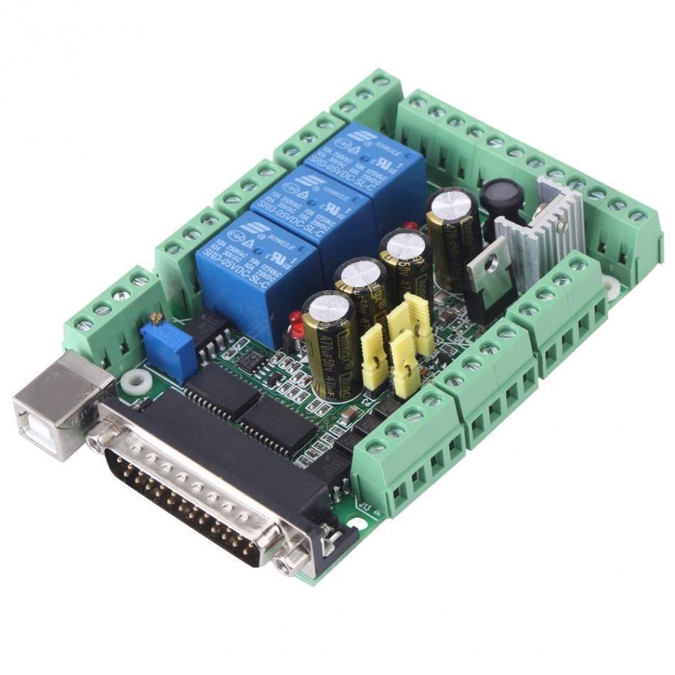 4 Axis 6 Axis Cnc Breakout Board Stepper Motor Driver Mach3v2.1-l Adapter Controller