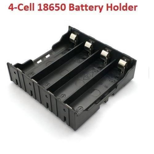 4 Cell Lithium Ion 3.7v 18650 Battery Holder Case Box