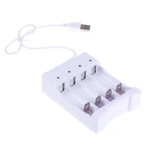 4 Slot Usb Universal Battery Charger Fast Charging Adapter For Ni-mh Not For 18650