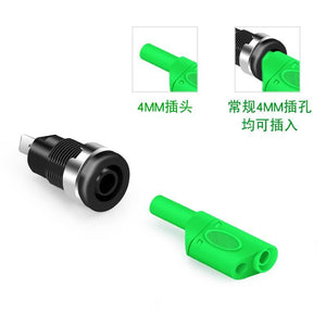1 Piece 4mm Stackable Banana Plug Connectors Test Plug Banana Plug Pl6-pl8