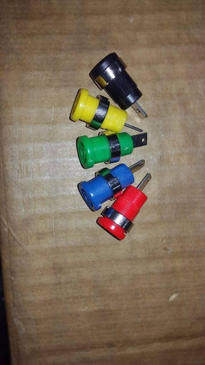 1pcs 4mm Banana Plugs Banana Jack Socket Dia 4 Panel Binding Post Terminal Banana Plug Hole - (color: Yellow Or Green)