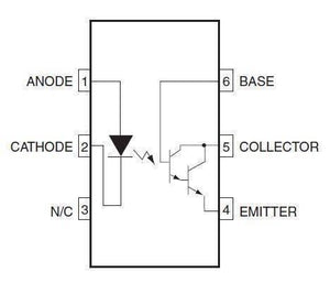 4n32 Optocoupler Photo Darlington Opto Isolator
