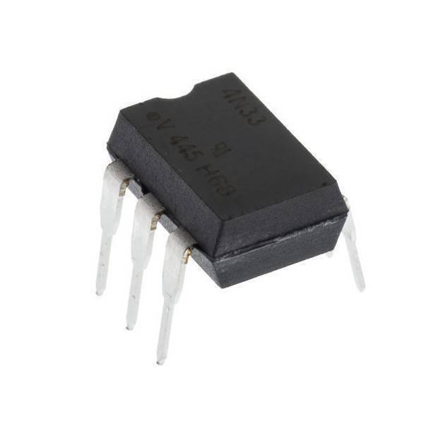 4n33 Optocoupler, Photodarlington Output, High Gain, With Base Connection