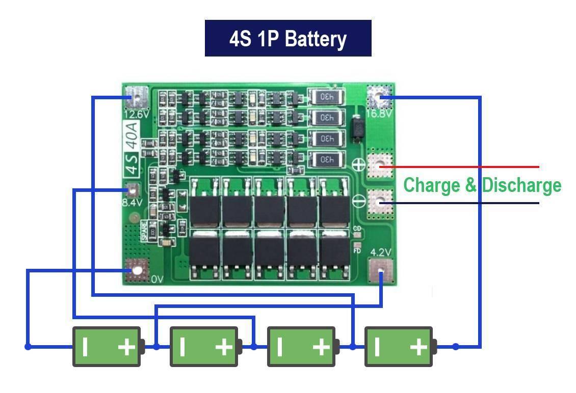 4s Bms 4s 40a Bms Li-ion Battery Protection Board Balanced Version 40 A Bms: