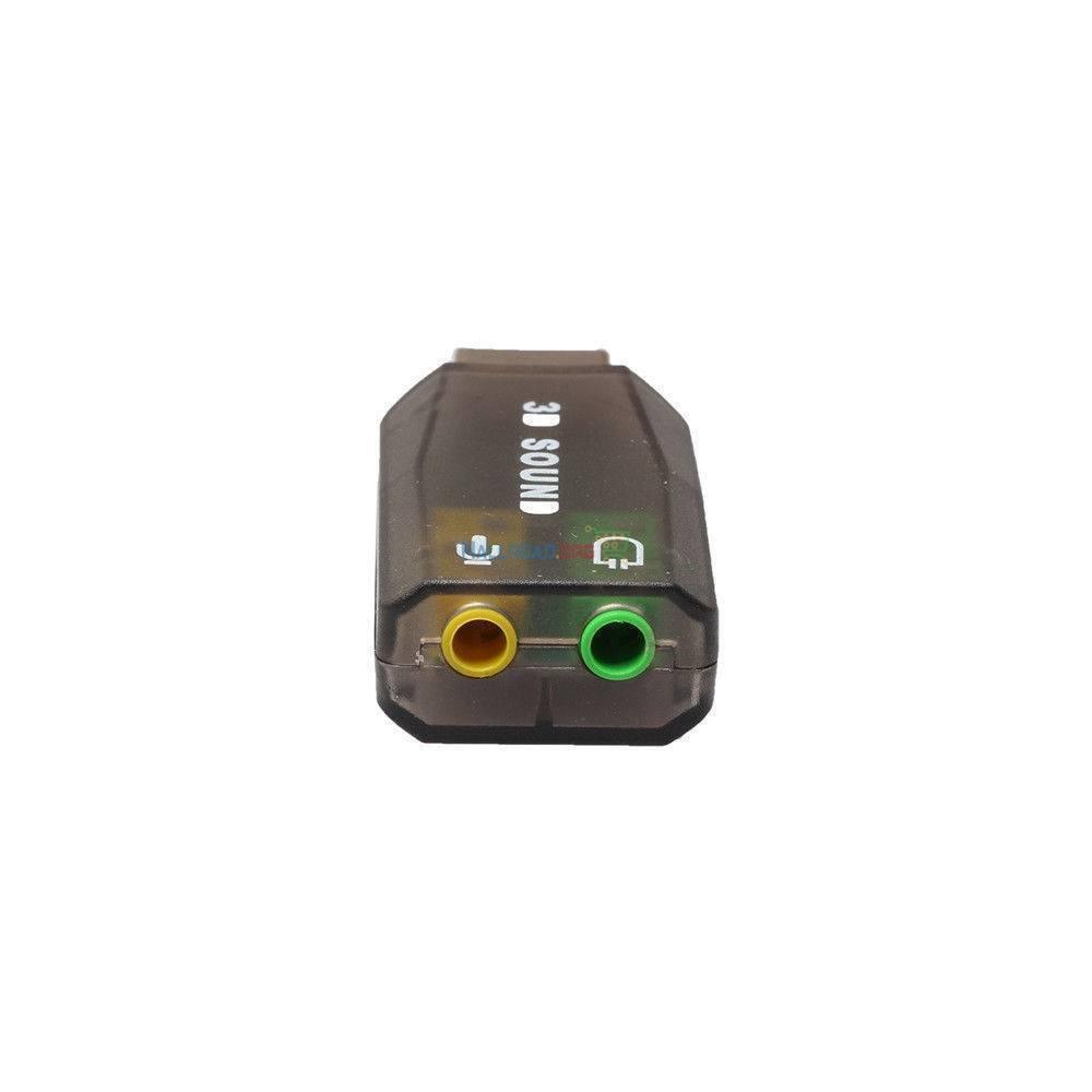 5.1usb To 3.5mm Mic Headphone Jack Stereo Headset 3d Sound Card Audio Adapter