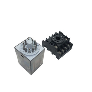 Finder Relay 12vdc 10a 60.13 With 11pin Rail-mount Relay Socket Relay Base
