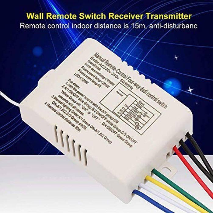 4 Channel Remote Control Switch 4 On Off 220v | Home Automation Kit from Digilog.pk