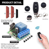 433mhz Universal Wireless Remote Control Switch Dc 12v 1ch Rf Relay Receiver Module With Transmitters