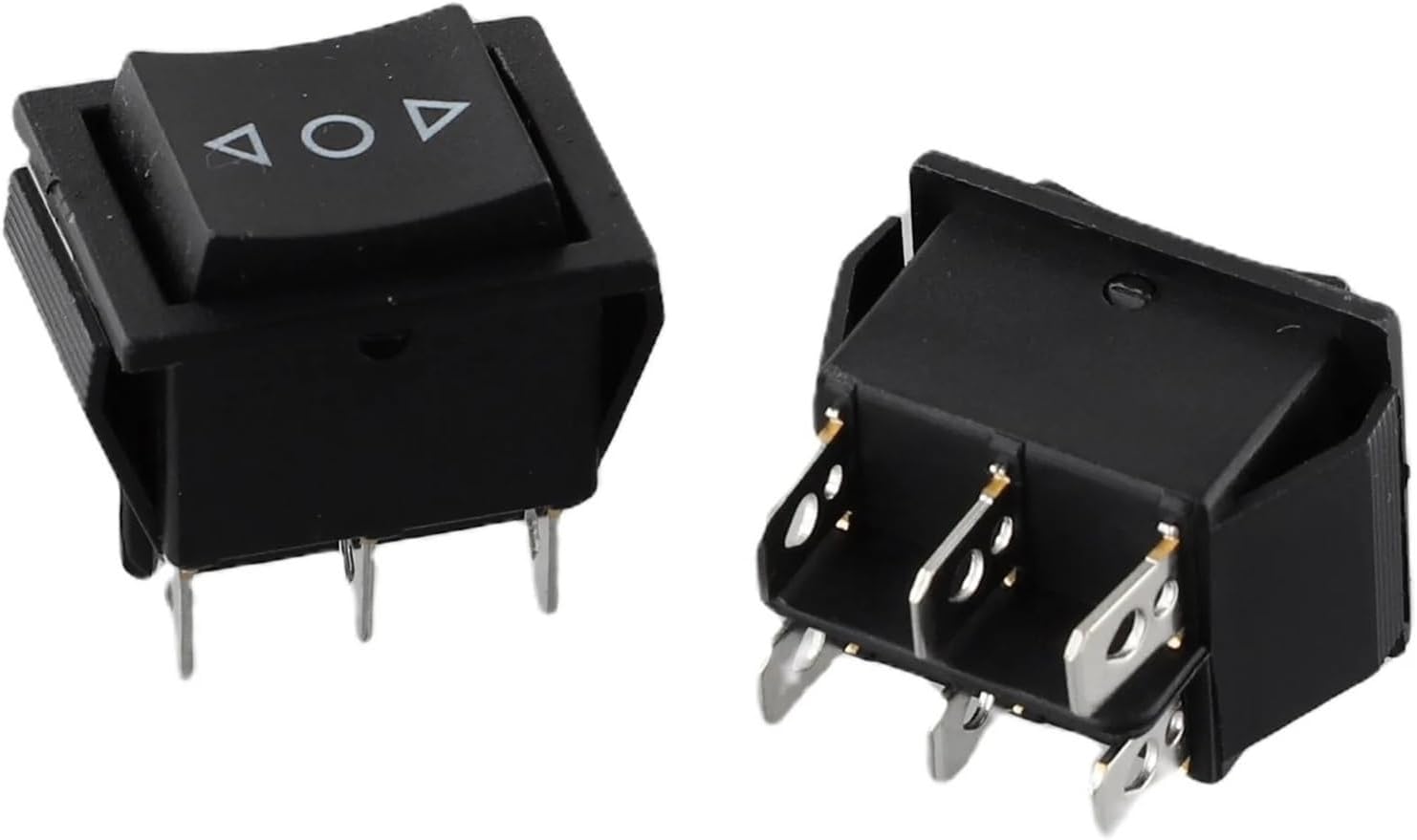 6 Pin Dpdt Double Pole Double Throw 10 Amp Momentary Rocker Switch Momentary Push Button Switch