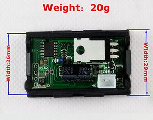 2 Wire Dc 7-100v 0.56" Mini Digital Red Led Display Volt Meter Voltmeter Voltage Meter Panel, Digital Voltmeter Gauge Volt Indicator Voltage Tester