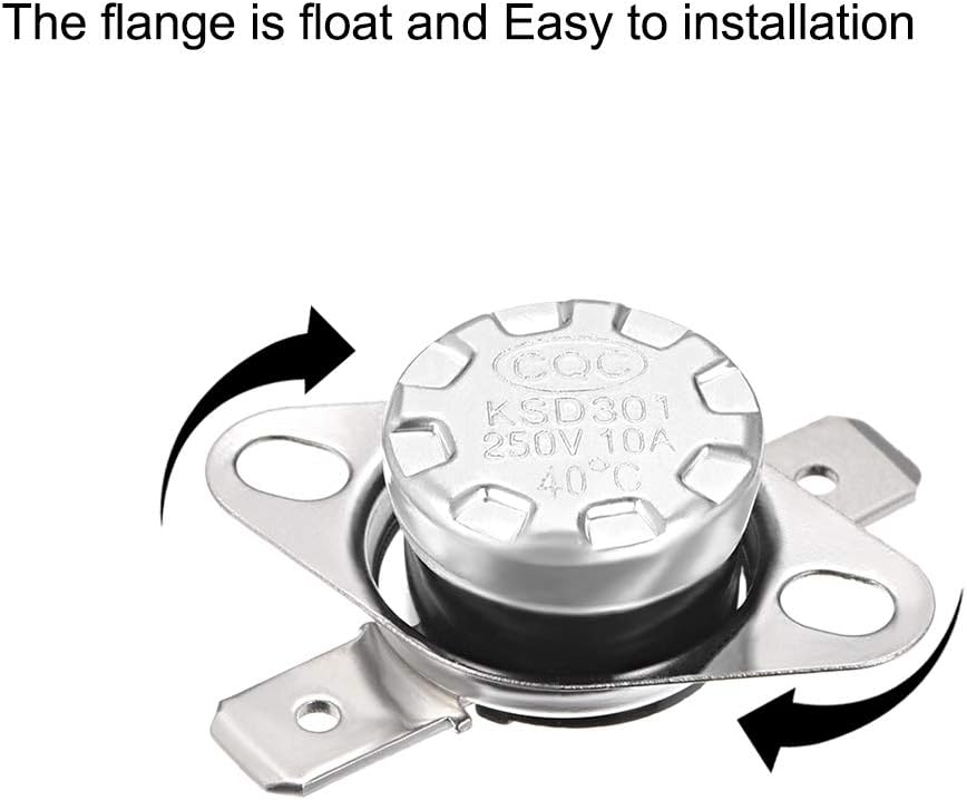 Ksd301 Thermostat 40°c/104°f 10a Normally Open N.o Adjust Snap Disc Temperature Switch