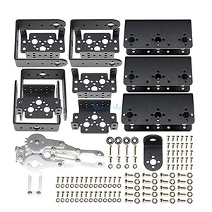 Aluminium Robot 6 Dof Arm Claw Mount Kit Mechanical Robotic Arm For Arduino