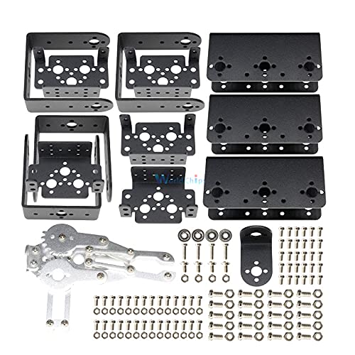 Aluminium Robot 6 Dof Arm Claw Mount Kit Mechanical Robotic Arm For Arduino