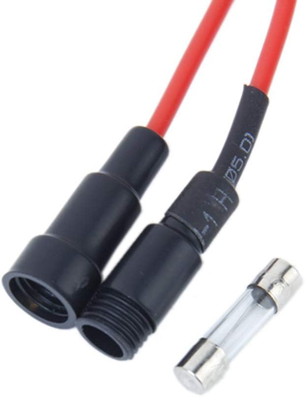 250V 10A Glass Tube Fuse Holder Inline Screw Type Cap 20mm x 5mm