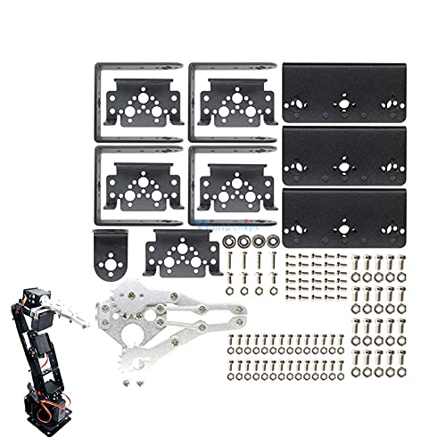 Aluminium Robot 6 Dof Arm Claw Mount Kit Mechanical Robotic Arm For Arduino