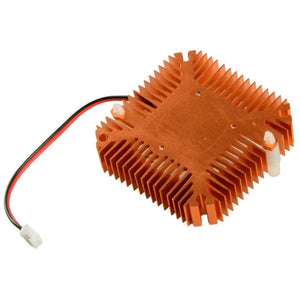 Centiot - 2 Pin Graphics Cards Cooling Fan Aluminum Heatsink Cooler Fit For Personal Computer Cpu Gpu And Peltier (55mm 2pin Gold)
