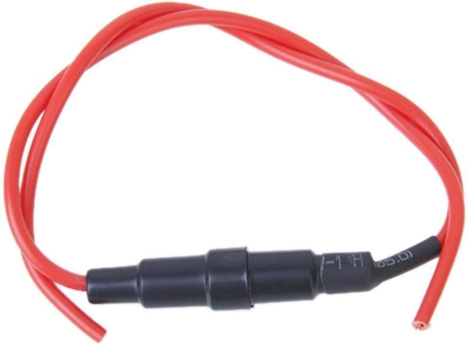 250V 10A Glass Tube Fuse Holder Inline Screw Type Cap 20mm x 5mm