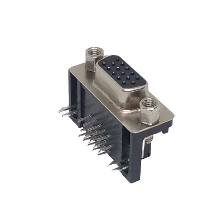 Db15 Female Right Angle Connector d Sub High Density Pcb Mounting 15 Pin 3 Rows Connector Dbhd 15