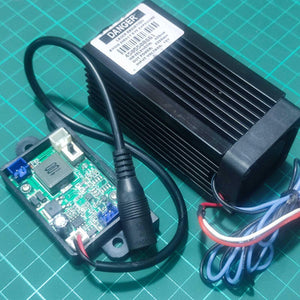 Used 5500mw Laser Module 450nm Blue Laser Head Engraving Cutting Laser Kit 5.5w Laser