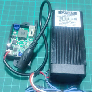 Used 5500mw Laser Module 450nm Blue Laser Head Engraving Cutting Laser Kit 5.5w Laser