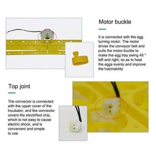 56 Eggs Tray Poultry Chicken Bird Eggs 12v Incubator Turner Tray With Turning Motor