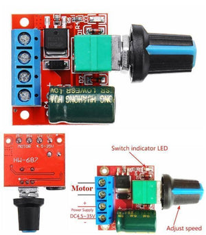 Hw-687 5a Mini Dc Motor Pwm Speed Controller Module Dc Dimmer