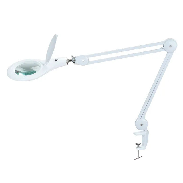 5d Clip Table Type Adjustable Magnifying Glass Lamp Work Lamp Led Lamp Reading Inspection Desk Lamp Ma-1209li