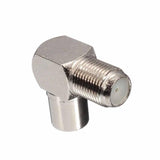 Dell 90 Degree Right Angled Tv Aerial Cable Connector Rf Coaxial f Female To Tv Male Plug To Female Socket