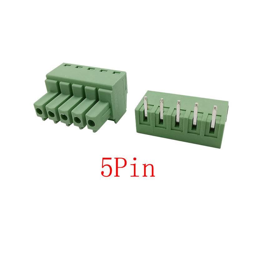 5pin 15edg-y 3.81mm Kf2edg 3.5mm Pcb Screw Terminal Blocks Connector Plug Pin Right Angle 3.81mm Pitch Header Socket