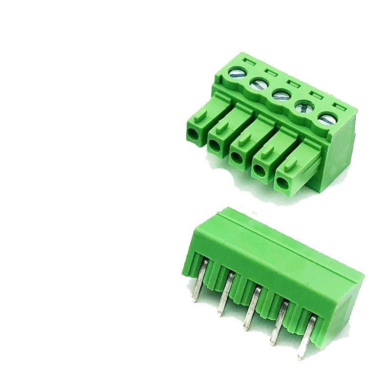 5pin 15edg-y 3.81mm Kf2edg 3.5mm Pcb Screw Terminal Blocks Connector Plug Pin Right Angle 3.81mm Pitch Header Socket