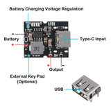 5v 2a Type-c Usb High Precision Lithium Battery Charge Protection Converter Booster Usb Port Without Soldering