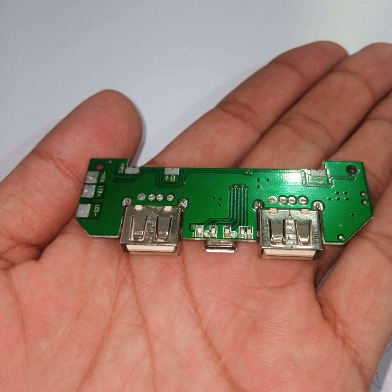 Pull Out 5v 2a Diy Power Bank Module With Emergency Light Points