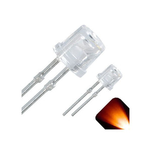 5mm Flat Top Wide Angle Orange / Amber Led - Wide Angle
