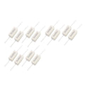 5w 10 Ohm J(+/-5%) Ceramic Cement Power Resistor White