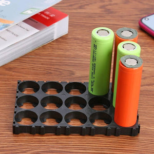 5x3 15 Cell 18650 Battery Spacer Radiating Holder Bracket With Lock For Electric Car Bike