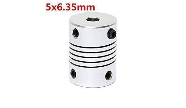 Flexible Coupling Shaft 5mmx6.35mm