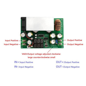 600w Dc-dc Step Down Power Supply Module With Fan 12v-80v | Adjustable Output 2.5v-50vg