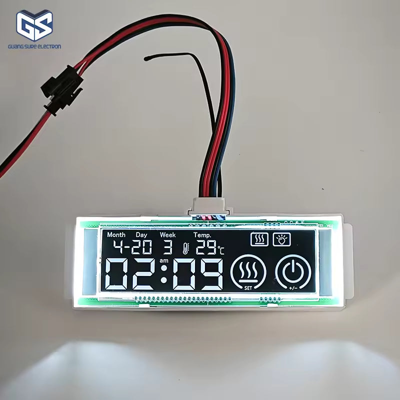 60w 12v Lcd Display Time Temperature Date Touch Inductor Defogger Touch Sensor Switch For Bathroom Smart Mirror