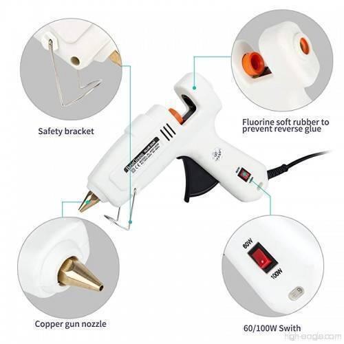 60W-100W Dual Temperature Hot Melt Glue Gun